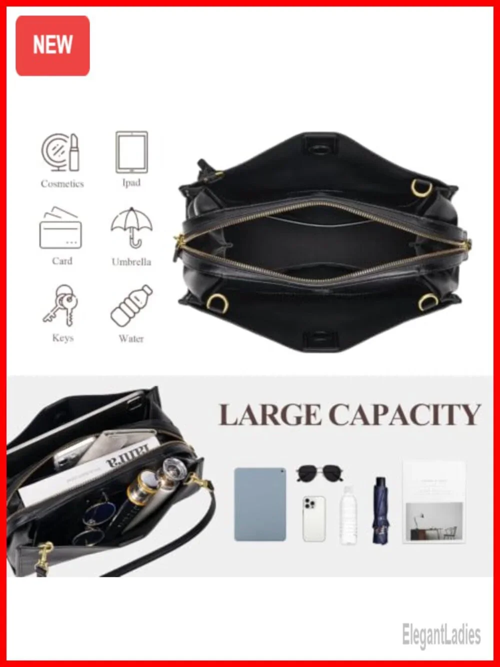 Vintage Faux Leather Hobo Shoulder Bag with Detachable Straps